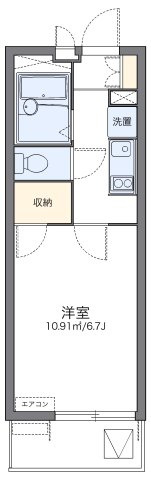 レオパレスエクセルケンＦｉｖｅの間取り