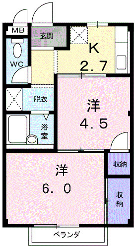 エルディム青山の間取り