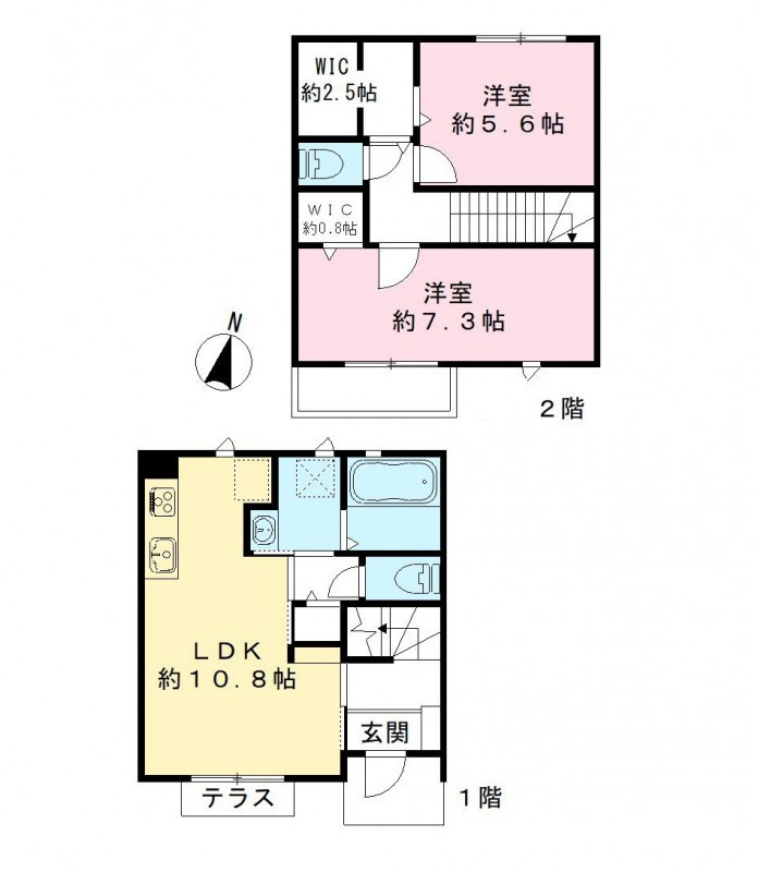 Ｐｅｔｉｔｅｓ　ａｉｌｅｓ　プティエールの間取り