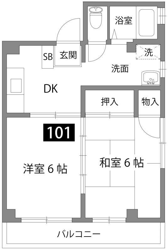 メゾン柴又の間取り|間取り図
