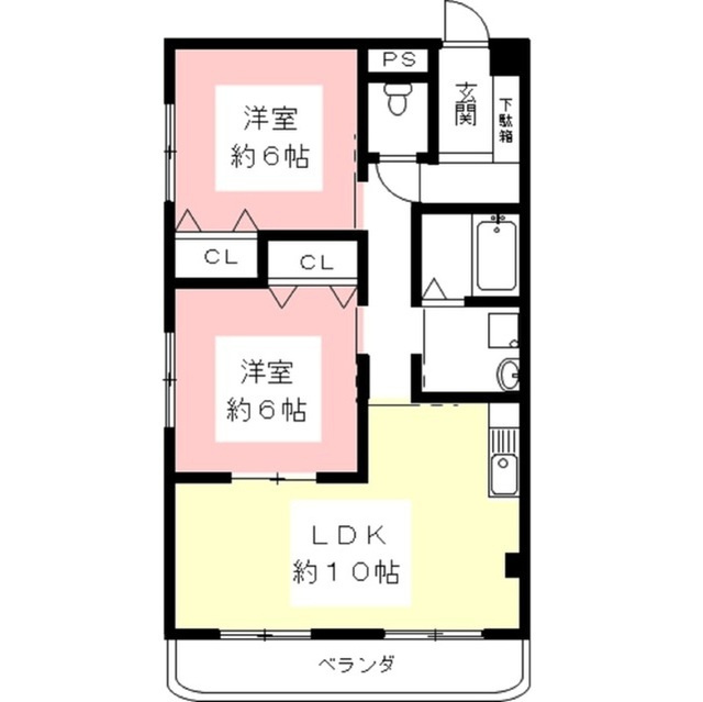 シャトーみずほの間取り