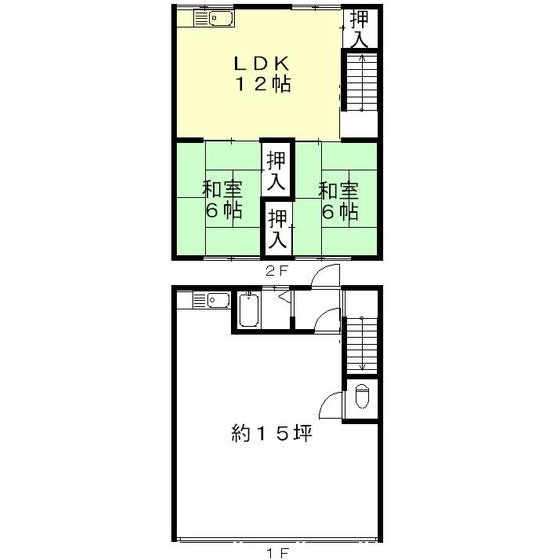 森島八代店舗の間取り