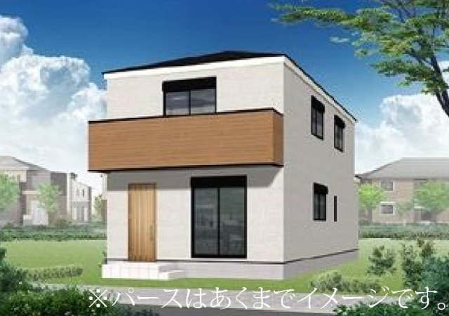 【横浜市瀬谷区宮沢1丁目66-13全2棟新築戸建て】★仲介手数料無料★（原小学校・原中学校）の外観パース