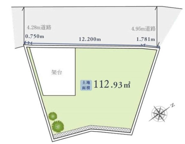 【横浜市南区六ツ川2丁目52-9新築戸建て】★仲介手数料無料★（別所小学校・六ツ川中学校）の区画図