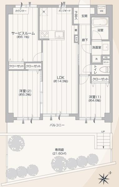 メディウス青葉台の間取り|使い勝手の良い3LDK
お気軽にお問い合わせください。