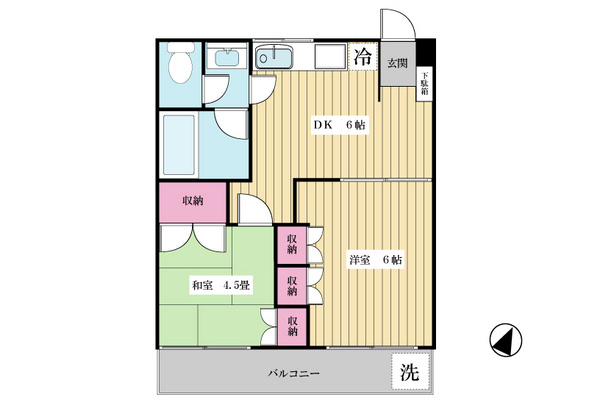 【間取り】 | レアール２４１６