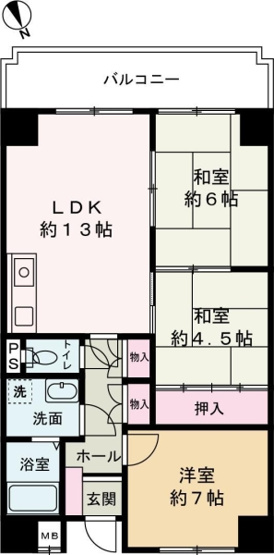 【間取り】 | アルコ・ラ・カーサ佃町II（R-SL）
