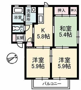 【間取り】 | ツインマークウエスト　A棟 | 間取り