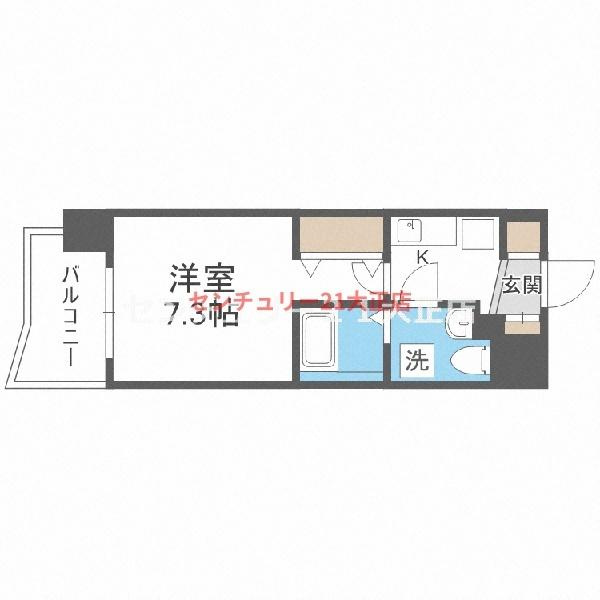 willDo市岡の間取り|反転タイプ
