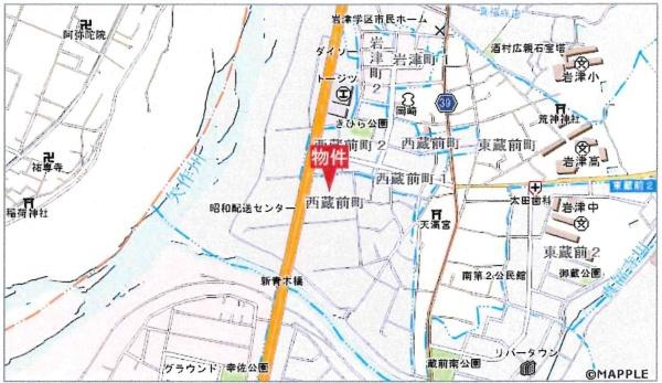 岡崎市西蔵前町・中古戸建のその他|交通アクセス図です。