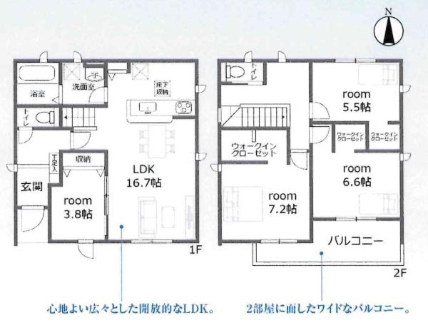 蒲郡第55形原町　全4棟・4号棟の間取り