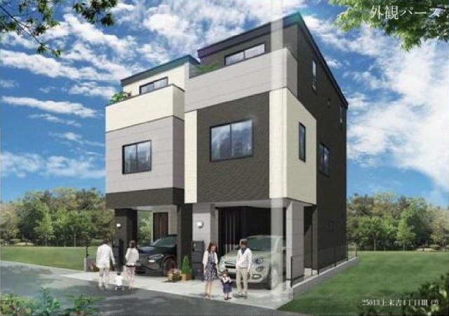 【横浜市鶴見区上末吉4丁目5-27全2棟新築戸建て】★仲介手数料無料★