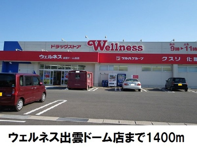 【周辺】 | カーサ　プラシードＢ | ウエルネス出雲ドーム北店まで1400m