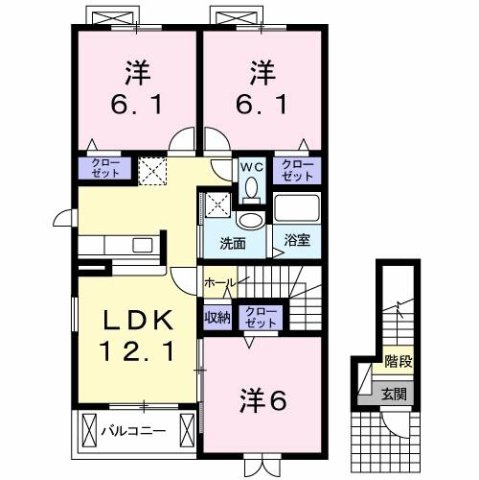 【間取り】 | ラフレシールⅠ
