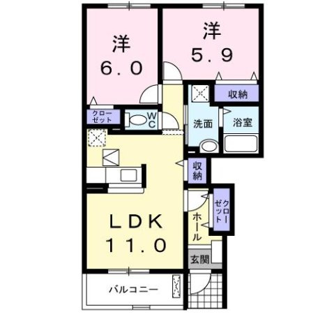 【間取り】 | ビッグアイランドハーヴェストＤ