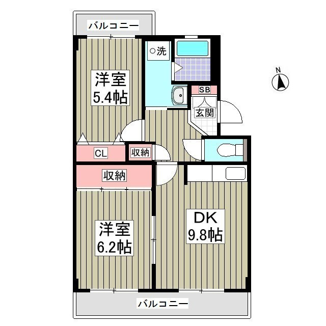 レジデンス原山の間取り