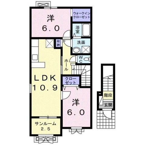 メゾンビューⅢの間取り