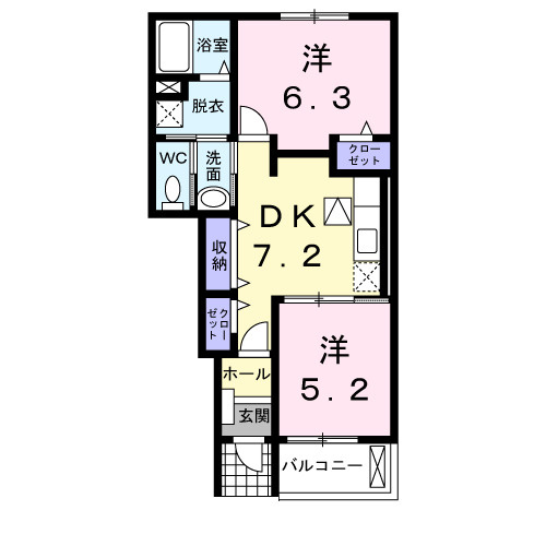【間取り】 | ユニゾンゑびす