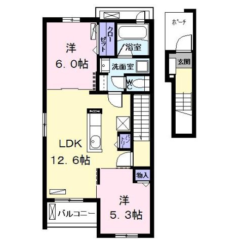 ＵＨ大西の間取り