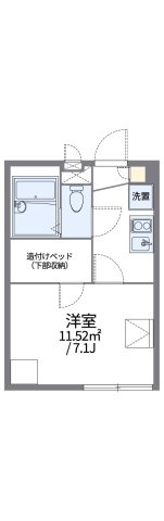 レオパレスＬａ　Ｇｒａｚｉａの間取り