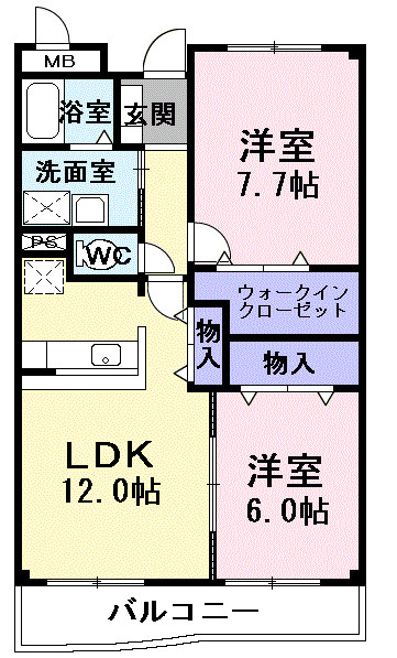 グランドール吉根の間取り