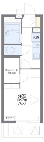 レオパレスＰＯＲＴ　ＷＡＶＥの間取り