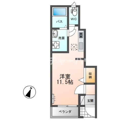 ヴァンヴェール（Ｖｅｎｔ　Ｖｅｒｔ）の間取り