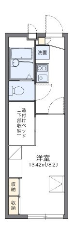 レオパレスパーシモンの間取り