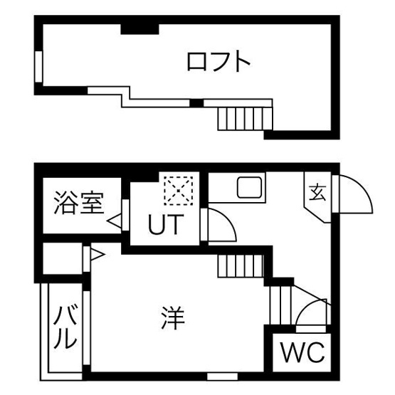【間取り】 | グリーンハイツ伝馬