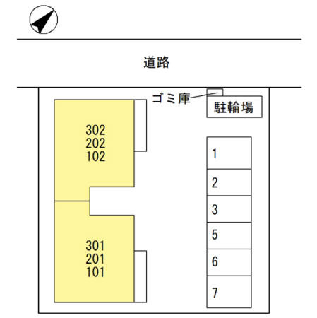 ヴィラージュの区画図