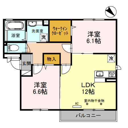 ヴィラージュの間取り