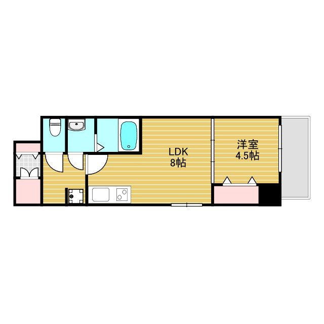 LaCASA新北野Ⅱの間取り