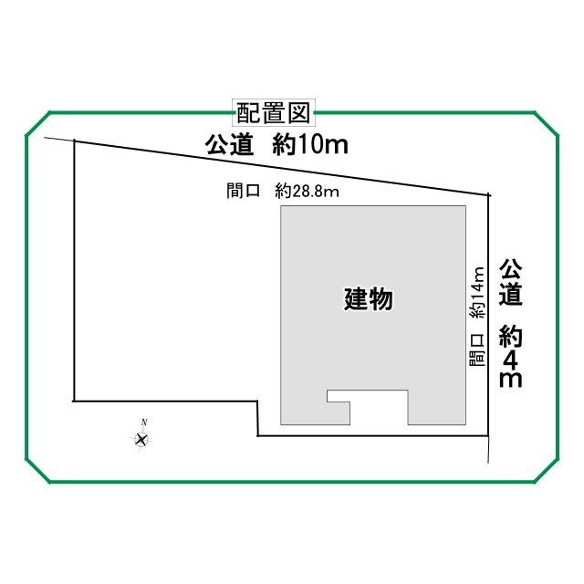 市野町店舗の区画図