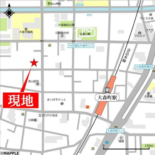 ルナリア大森町の地図