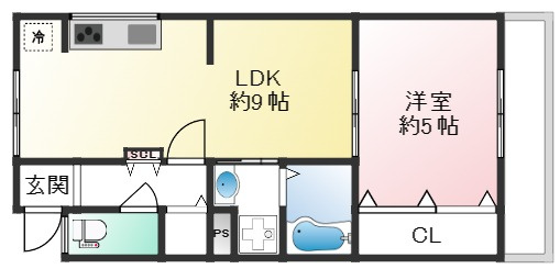 ラムール大久保の間取り