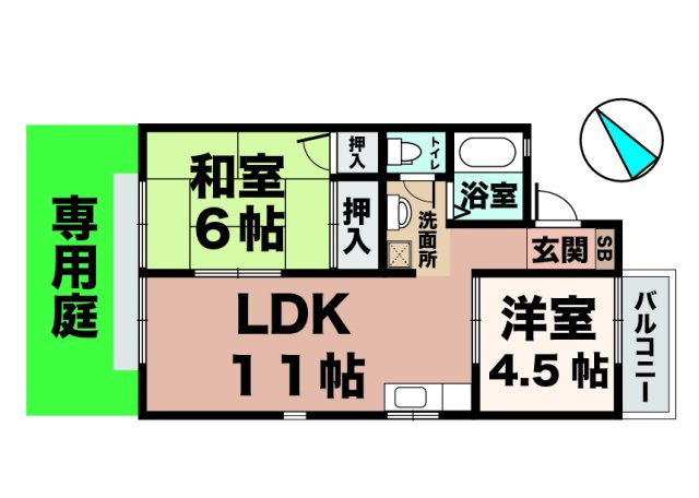 セジュールの里　橋本の間取り
