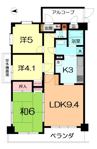 【間取り】 | ライオンズガーデン大宮日進