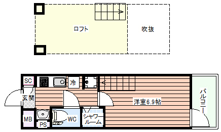 【間取り】 | リセス大阪イースト