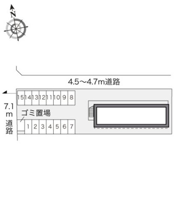 【区画図】 | レオパレス野木和