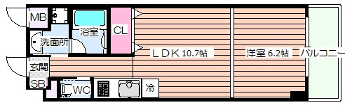 【間取り】 | クリスタルブライト天満橋リバーサイド