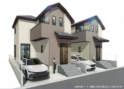 【外観パース】 | 大和市上草柳9丁目 新築戸建 全2棟