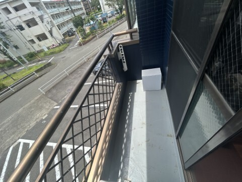 調布市染地３丁目の賃貸マンションのバルコニー