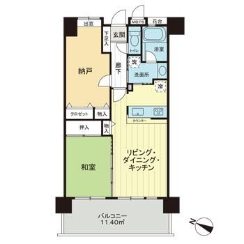 ライオンズマンション勝どきの間取り