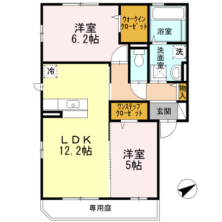 サニーハイツ柳田の間取り