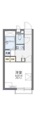 レオパレスエスポア六番町の間取り