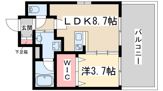 【間取り】 | フォーチュニー江坂1