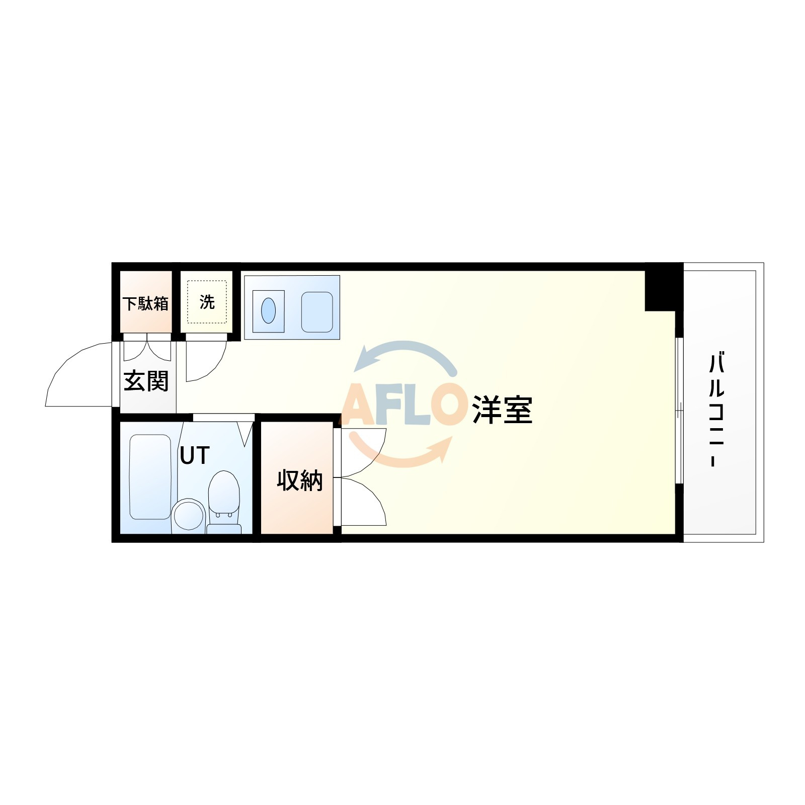 東明マンション江坂の間取り|間取り