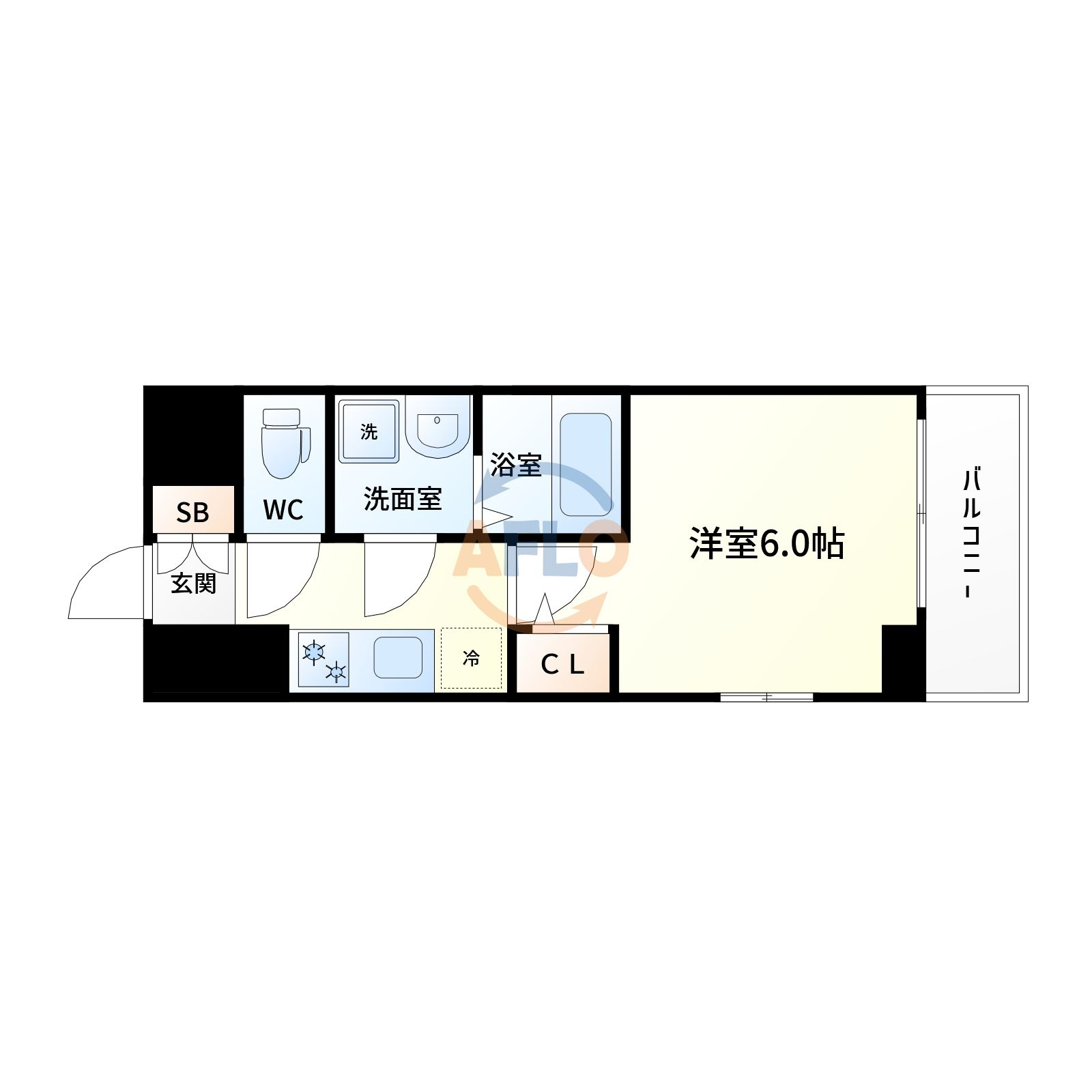 エスリード新大阪ザプレミアウエストの間取り|エスリード新大阪ザ・プレミアWEST　間取り