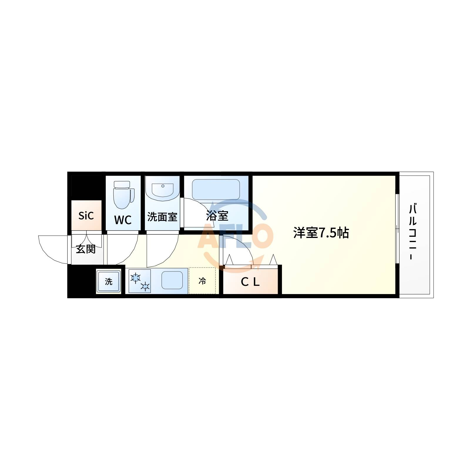 CITYSPIRE西中島の間取り|CITY　SPIRE西中島　間取り