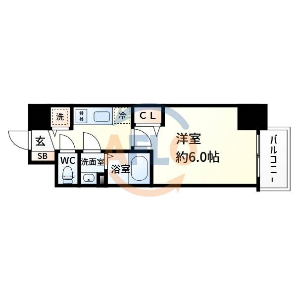 プレサンス新大阪コアシティの間取り|プレサンス新大阪コアシティ　間取り